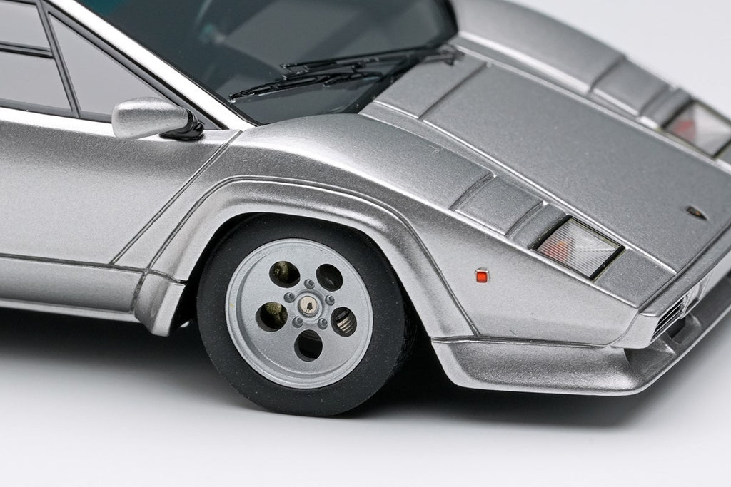 Make Up EIDOLON EM432K 1/43 Lamborghini Countach LP400S 1980 w Rear Wing Argento