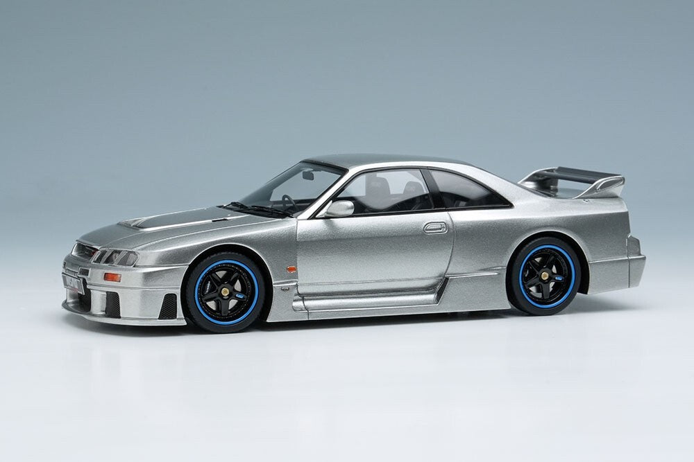 Make Up EIDOLON EM500 1/43 Nissan GT-R LM Road Car 1995 Silver