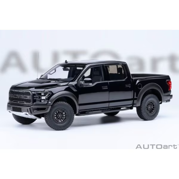 AUTOart 72947 1/18 Ford F-150 Raptor SuperCrew 2019 Black Diecast