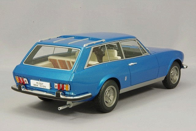 BoS Models BOS058 1/18 Peugeot 504 Break Riviera Pininfarina 1971 Blue