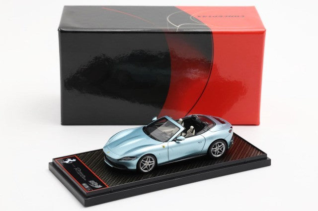 BBR BBRC282A 1/43 Ferrari Roma Spider Metallic Celeste Trevi LE 200pcs