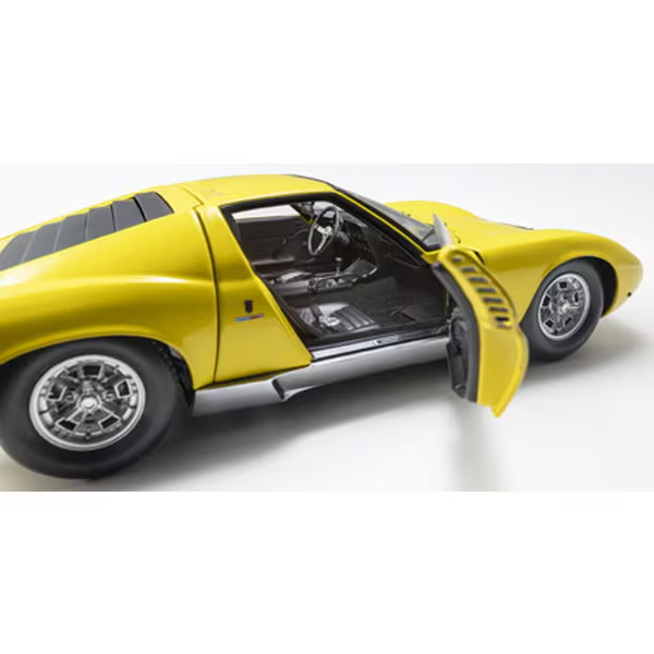 Kyosho KS08314Y 1/18 Lamborghini Miura P400 Yellow Diecast Model Car