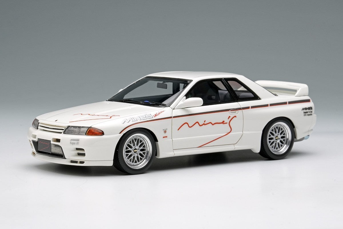 Make Up EIDOLON EM644A 1/43 Mines Skyline GT-R BNR32 N1 White BBS LM Evolution
