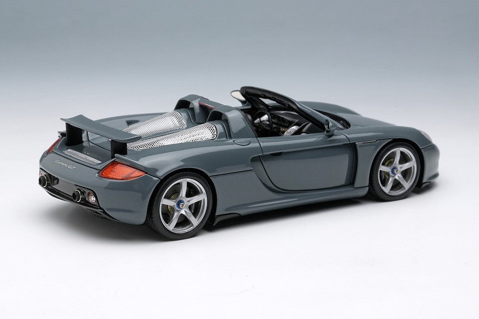 EIDOLON EM567C 1/43 Porsche Carrera GT 2004 Slate Grey Rear Wing Up Resin Model