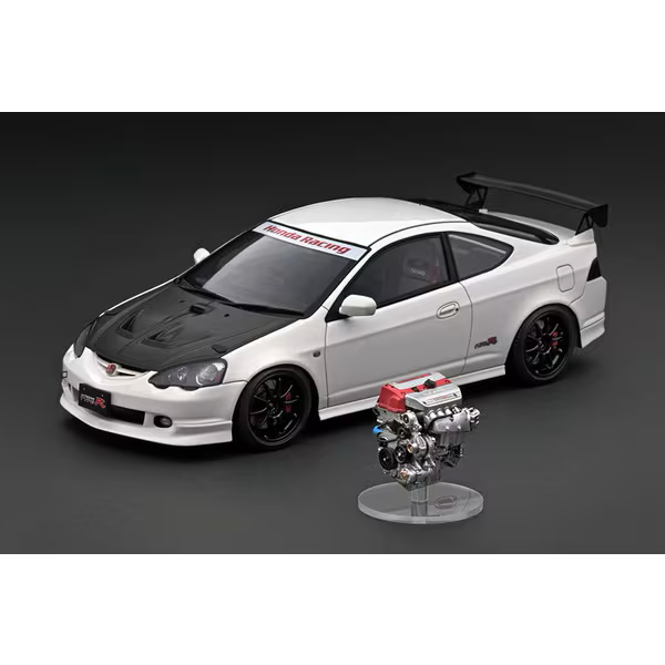 ignition model IG3324 – 1:18 Honda Integra Type R (DC5) “White with K20A Engine”