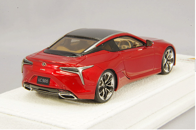 ENIF EX4001 1/43 Lexus LC500 S Package RHD Radiant Red Contrast Resin