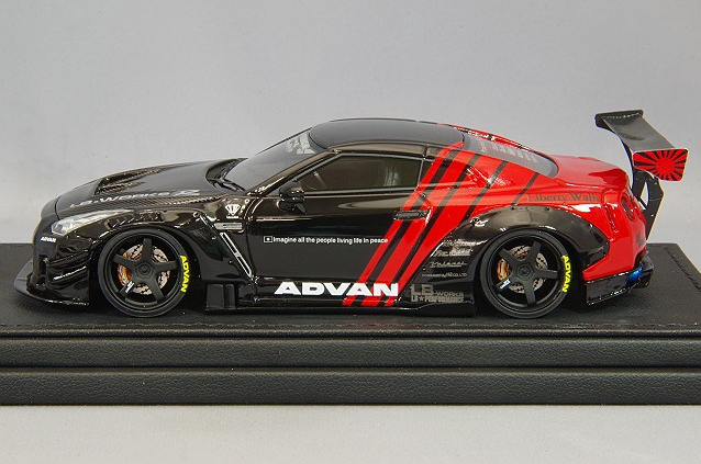 Ignition Model IG2556 1/43 Nissan GT-R R35 LB-WORKS Type2 Black/Red