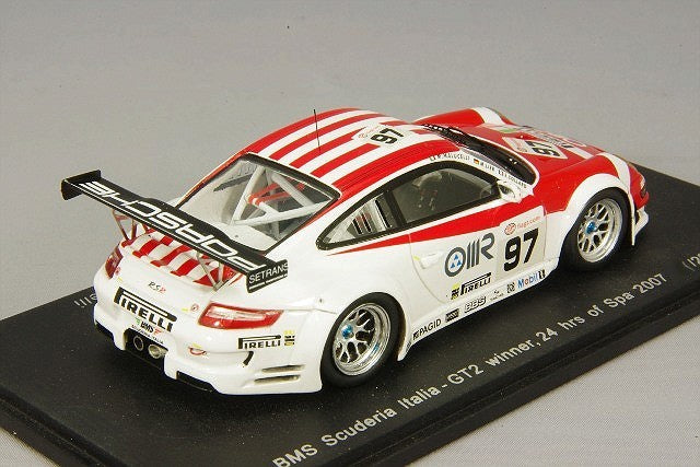 Spark SBMS 1/43 Porsche 911 997 RSR 2007 Spa 24H Class Winner