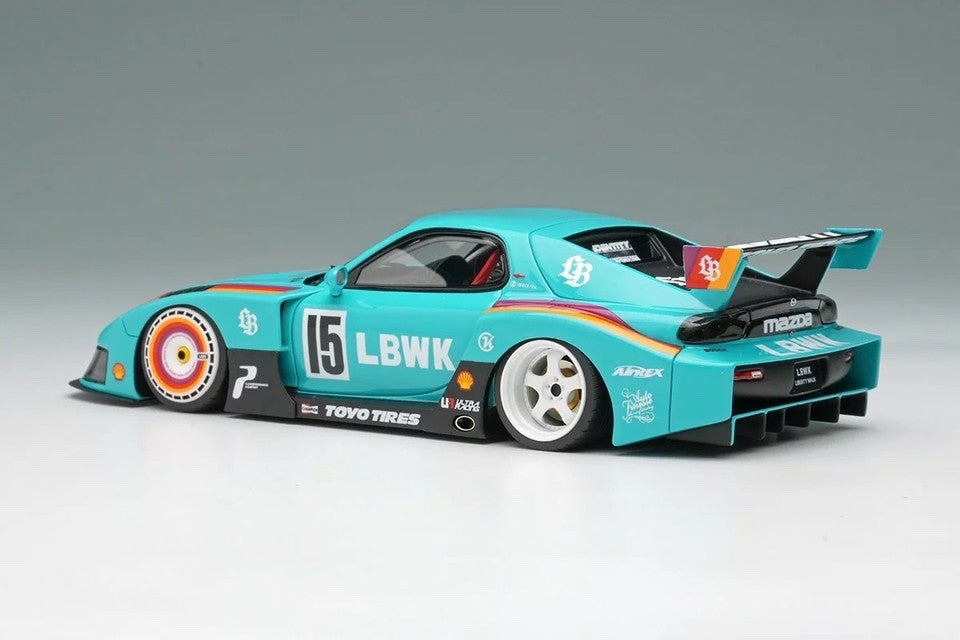Make Up EIDOLON LB028C 1/43 LB-Super Silhouette Mazda FD3S RX7 Mint Green Resin