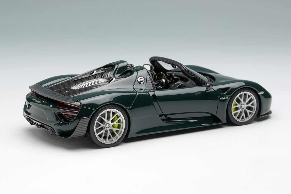 Make Up EIDOLON EM569H 1/43 Porsche 918 Spyder Weissach 2011 Brewster Green