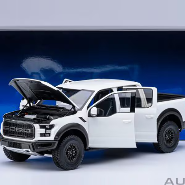 AUTOart 72946 1/18 Ford F-150 Raptor SuperCrew 2019 White Diecast