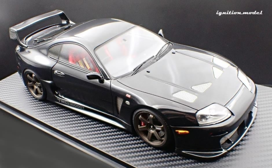 Ignition Model 1/18 Toyota Supra A80 TRD 3000GT Black Resin Model IG3599