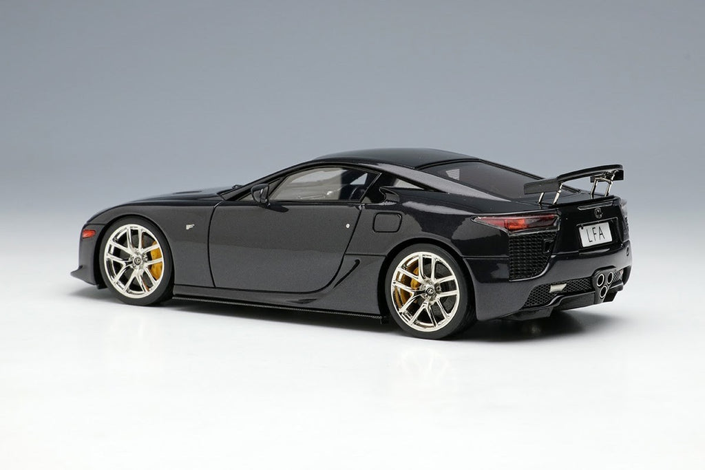 Make Up EIDOLON EM698E 1/43 Lexus LFA 2010 Rear Wing Up Pearl Gray