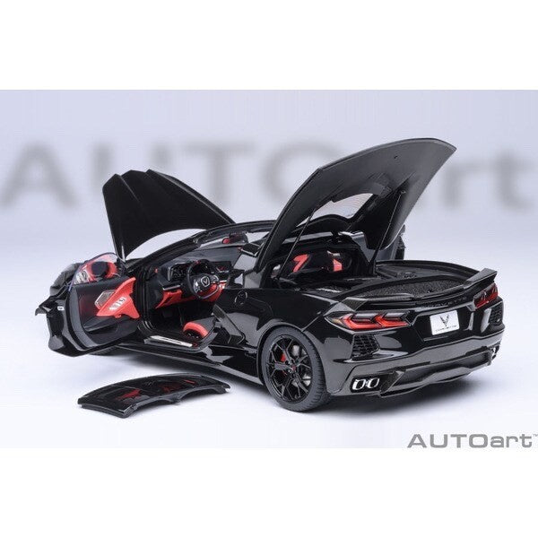AUTOart 71280 1/18 Chevrolet Corvette C8 Stingray Z51 Black New