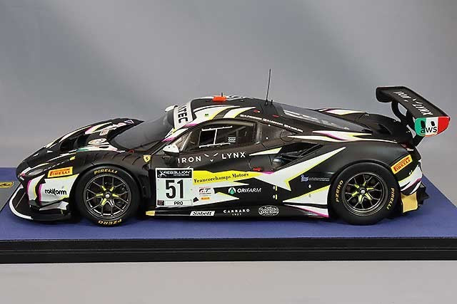 Looksmart LS18RC015 1/18 Ferrari 488 GT3 Spa 24H 2021 Winner #51 AF Corse