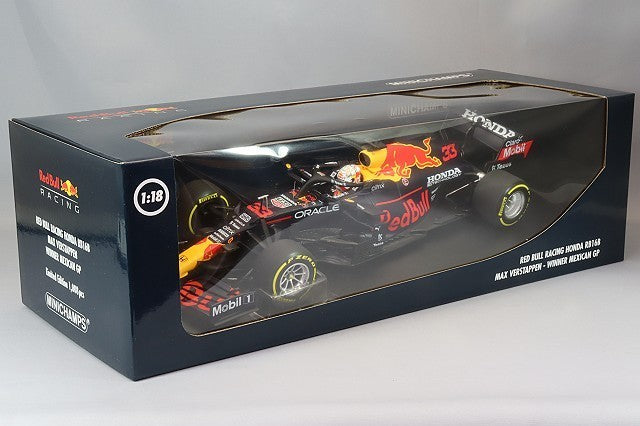 Minichamps MC110211933 1/18 Red Bull RB16B Mexico Winner 2021