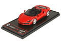 BBR BBRC268D 1/43 Ferrari 296 GTS Rosso Corsa Silver Wheels Limited 200pcs