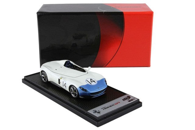 BBR BBRC220BS 1/43 Ferrari Monza SP1 Bianco Sanae Blue Nose Limited 50pcs