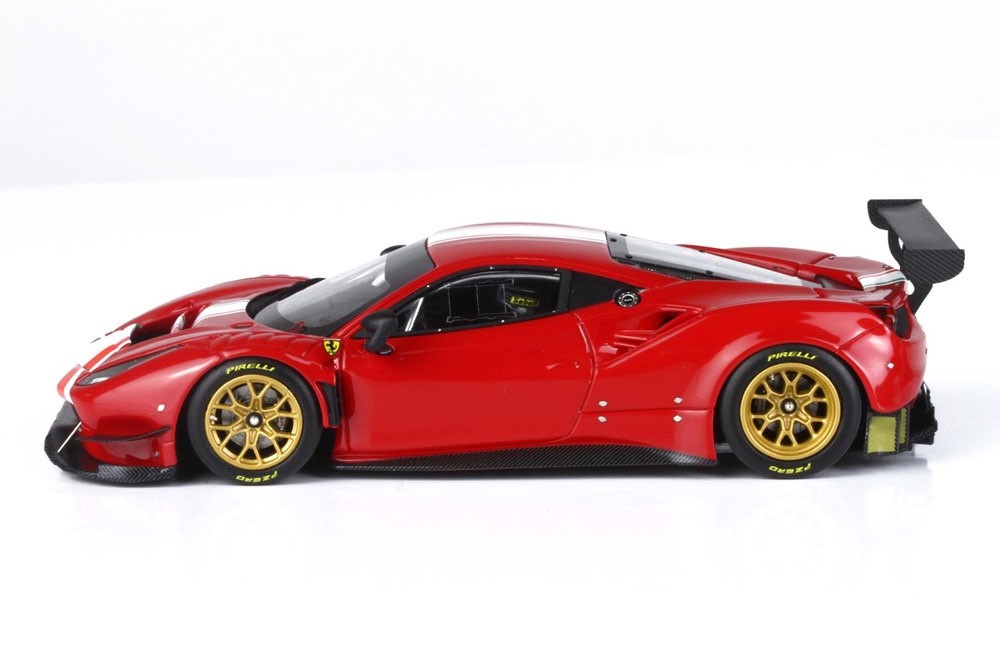 BBR BBRC255B 1/43 Ferrari 488 GT Modificata Rosso Corsa Track Ltd 180pcs