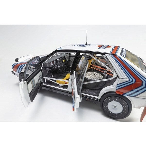 Kyosho KS08960F 1/18 Lancia Delta HF 4WD Monte Carlo Rally 1988 #3 White