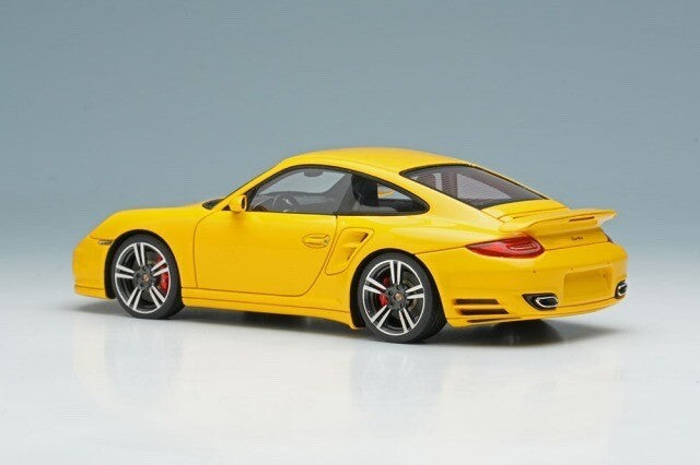 Make Up EIDOLON EM619A 1/43 Porsche 911 997.2 Turbo 2010 Speed Yellow (Resin)