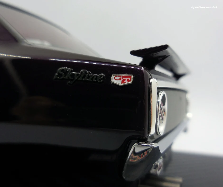Ignition Model IG3270 1/18 Nissan Skyline Kenmeri GC110 GT-X Purple Resin
