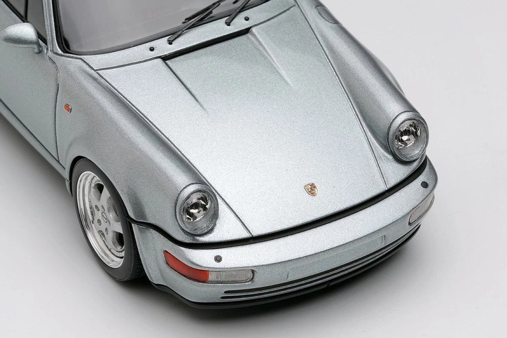 Make Up VISION VM158F 1/43 Porsche 911 964 Turbo 3.6 1993 Silver Resin