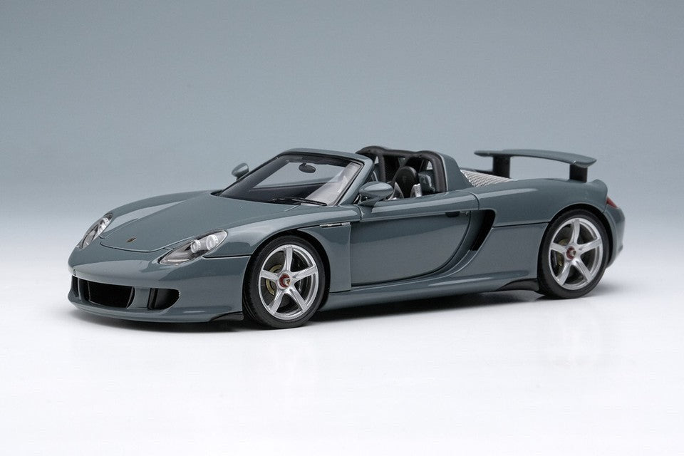 EIDOLON EM567C 1/43 Porsche Carrera GT 2004 Slate Grey Rear Wing Up Resin Model