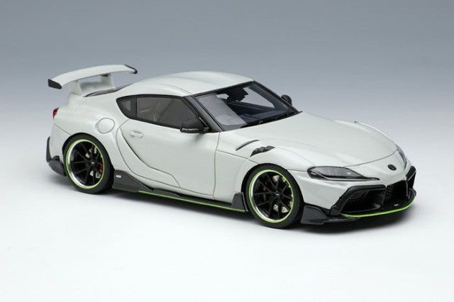 EIDOLON EM595C 1/43 TOM'S GR Supra 2020 White Metallic Limited 50pcs