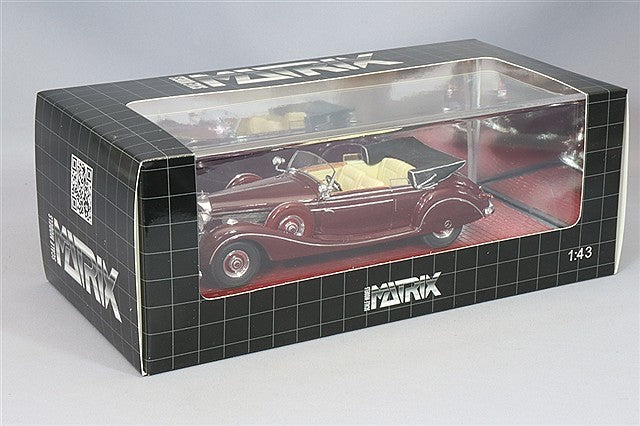Matrix MX41302231 1/43 Mercedes-Benz 770K W150 Cabriolet B 1939 Maroon Resin