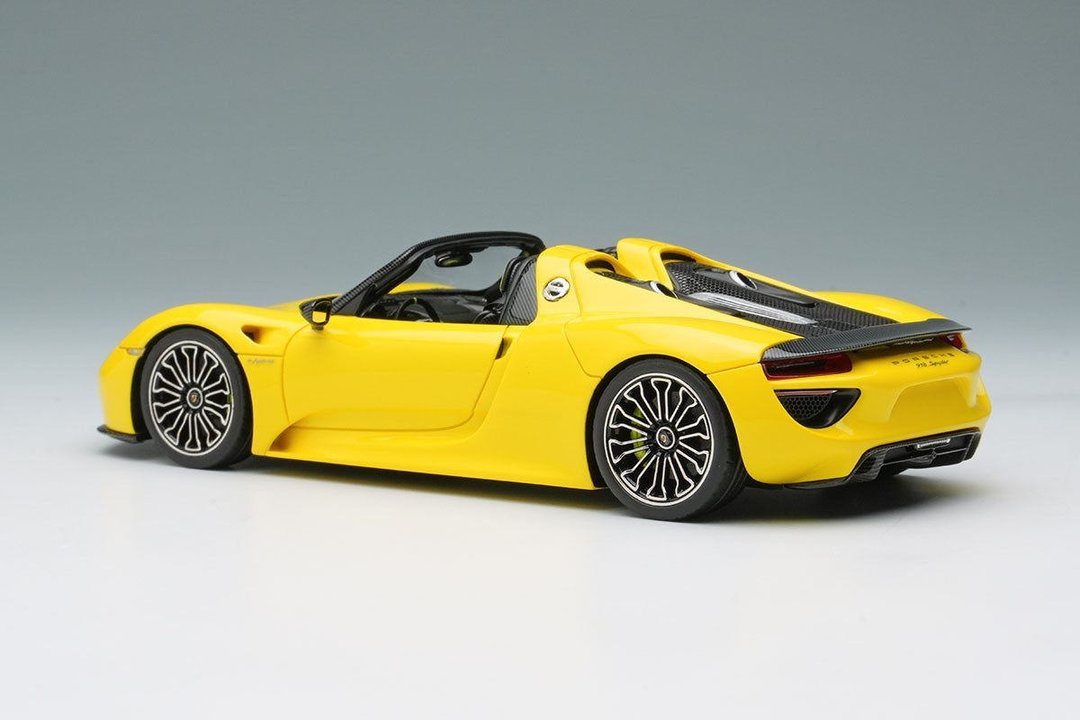 EIDOLON EM568G 1/43 Porsche 918 Spyder 2011 Yellow Resin Limited 80pcs