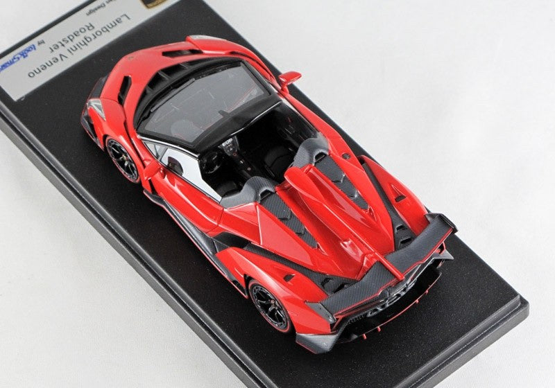 Looksmart LS429D 1/43 Lamborghini Veneno Roadster Rosso Mars Pearl Red Resin