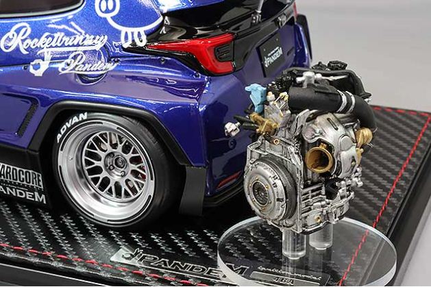 Ignition Model IG2903 1/18 Pandem GR Yaris Blue Metallic G16E