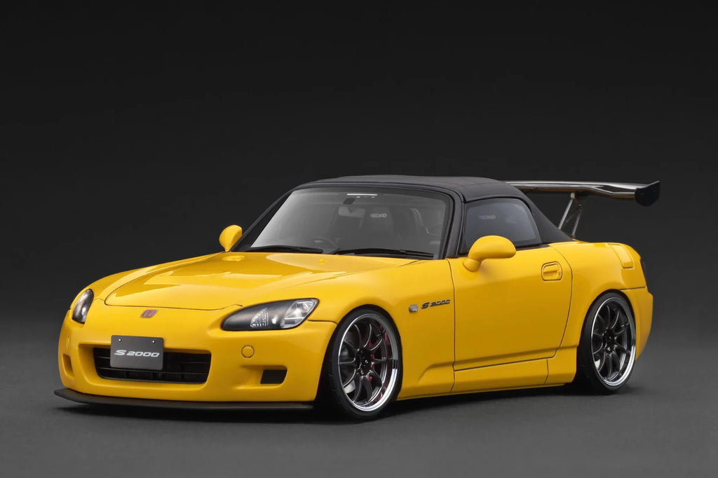 Ignition Model IG3919 1/18 Honda S2000 AP1 Yellow Sports Roadster