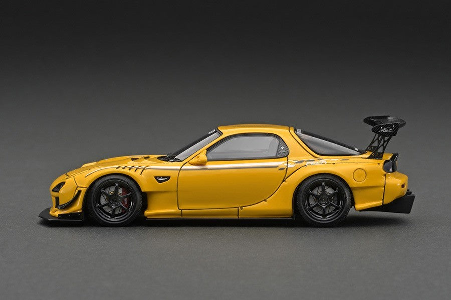 ignition model IG3022 1/43 Mazda FEED Afflux GT3 FD3S Yellow Resin