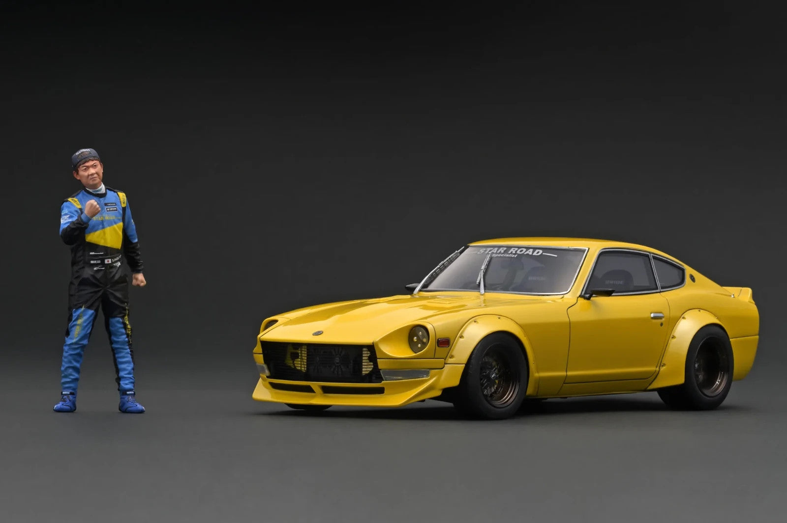Ignition Model IG3109 1/18 Nissan Fairlady Z S30 STAR ROAD Yellow Resin