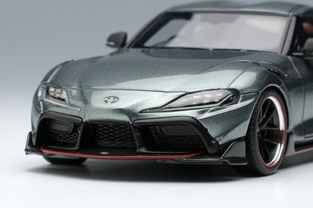 EIDOLON EM595D 1/43 TOM'S GR Supra 2020 Ice Gray Metallic Limited 50pcs