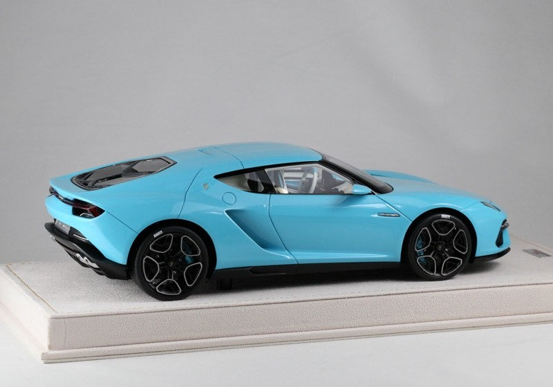 MR Collection LAMBO18 1/18 Lamborghini Asterion 2014 Baby Blue Resin Ltd 25pcs