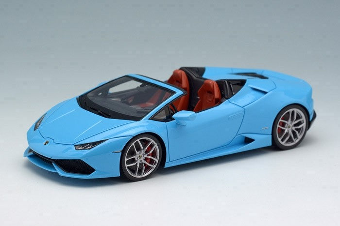 EIDOLON EM342A1 1/43 Lamborghini Huracan LP610-4 Spider Pearl Light Blue Resin