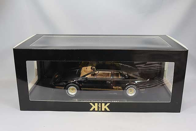 KK Scale KKDC181194 1/18 Lotus Esprit Turbo 1981 Black Gold Coupe