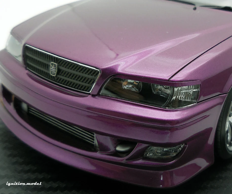 Ignition Model IG3320 1/18 VERTEX Toyota Chaser JZX100 Purple Metallic Resin