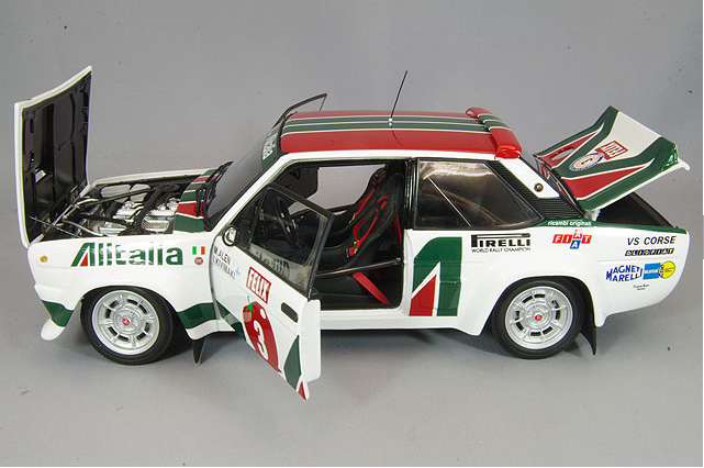 Kyosho KS08376E 1/18 Fiat 131 Abarth Rally 1978 1000 Lakes #3 Diecast