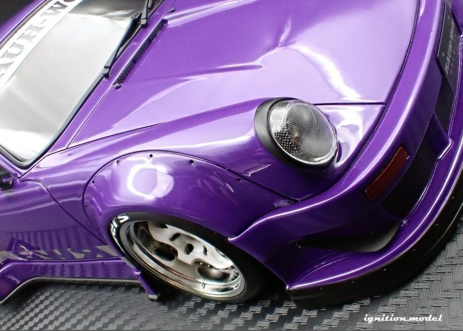 Ignition Model IG3698 1/18 Porsche 911 RWB 930 Purple WORK Meister S1