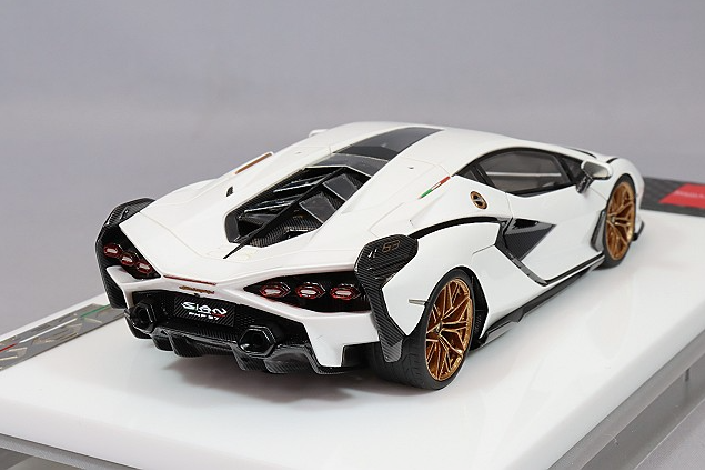EIDOLON EM533B 1/43 Lamborghini Sian FKP 37 2019 Bianco Monocerus Limited 100pcs