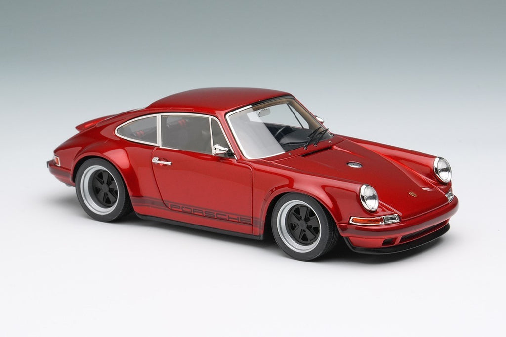 Make Up VISION VM111W 1/43 Singer 911 (964) Coupe Dark Candy Red Restomod