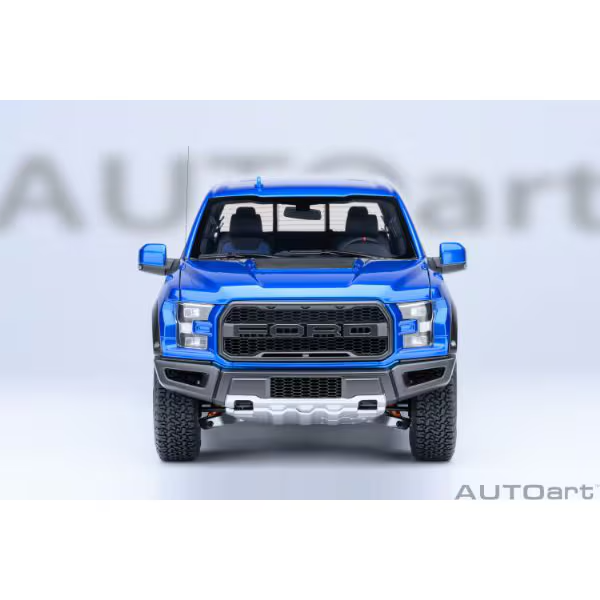AUTOart 72949 1/18 Ford F-150 Raptor SuperCrew 2019 Blue Diecast