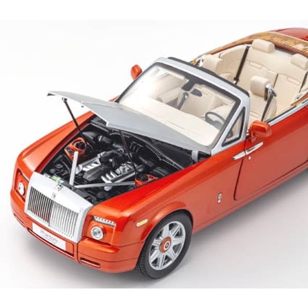 KYOSHO KS08871P 1/18 Rolls-Royce Phantom Drophead Coupé Orange Die-Cast Model