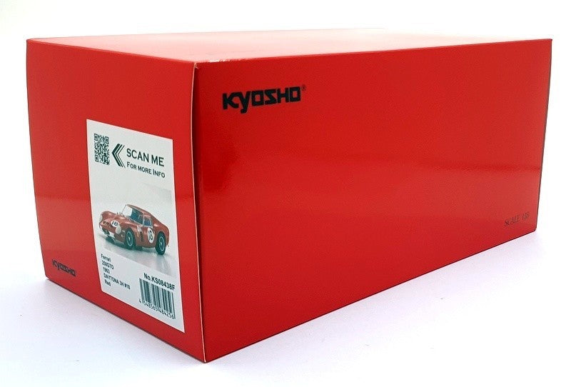 Kyosho KS08438F 1/18 Ferrari 250 GTO 1963 Daytona 3h #18 Red Die-Cast Model NEW