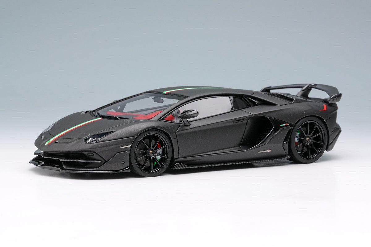 Make Up EIDOLON EM513H 1/43 Lamborghini Aventador SVJ 2018 Nero Acrylic Stripe