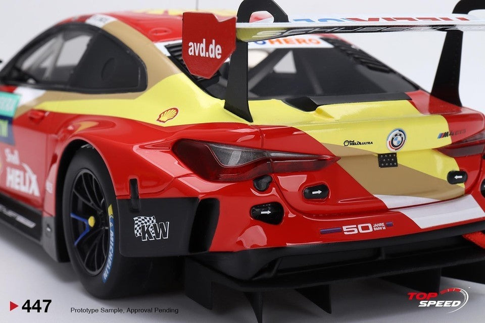 TopSpeed TS0447 1:18 BMW M4 GT3 #31 Schubert DTM 2022 Lausitzring Winner Resin